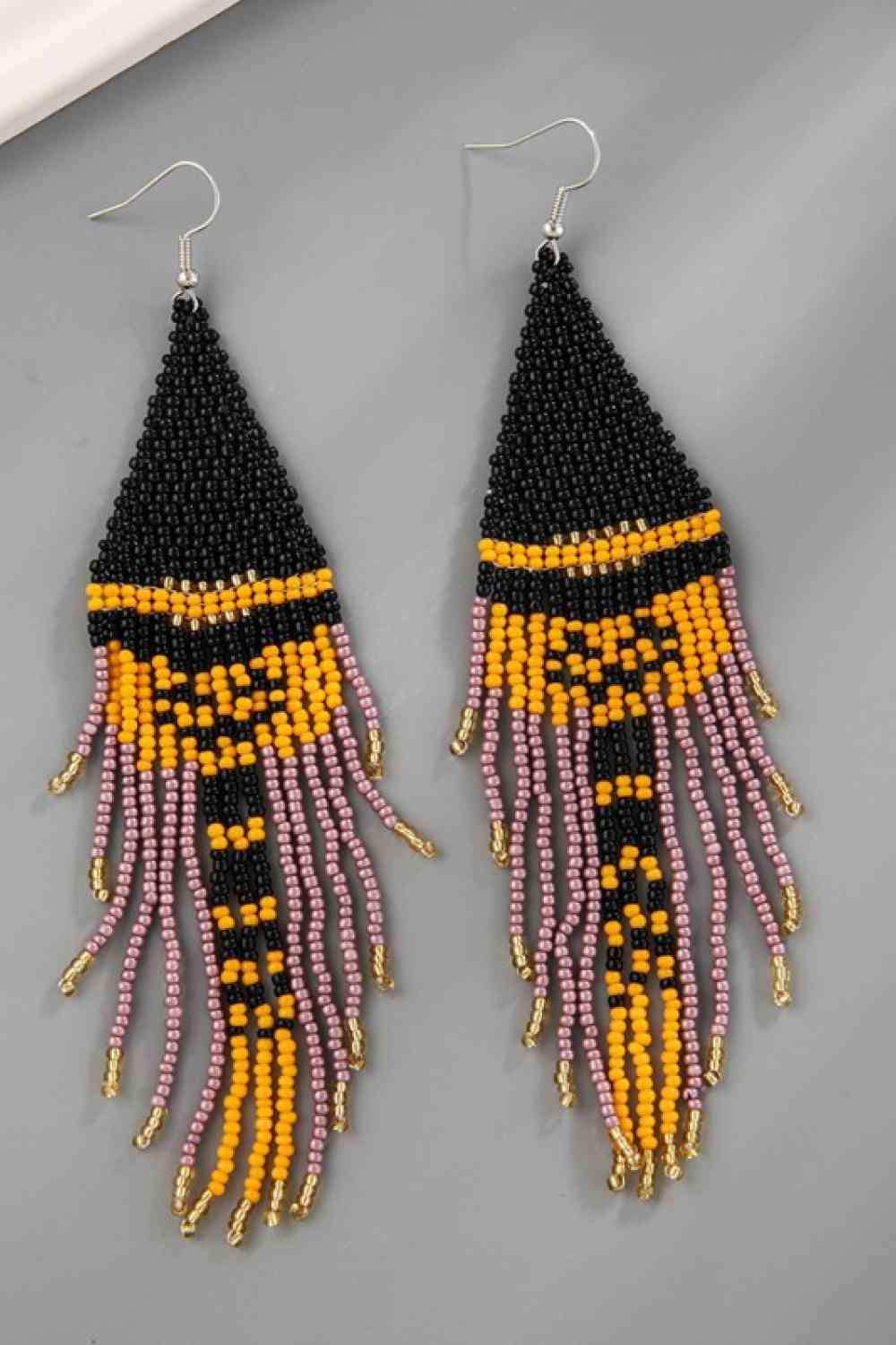 Beaded Dangle Earrings - Trendsi - Flyclothing LLC