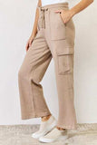 RISEN High Waist Cargo Wide Leg Pants - Trendsi - Flyclothing LLC