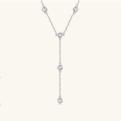 1.1 Carat Moissanite 925 Sterling Silver Necklace - Trendsi - Flyclothing LLC