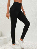 Wide Waistband Leggings - Trendsi - Flyclothing LLC