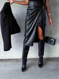 Tied High Waist Skirt - Trendsi - Flyclothing LLC