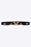 Double Buckle Elastic Belt - Trendsi - Flyclothing LLC