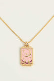 Tarot Card Pendant Copper Necklace - Trendsi - Flyclothing LLC