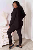 Basic Bae Full Size V-Neck Soft Rayon Long Sleeve Top and Pants Lounge Set - Trendsi - Flyclothing LLC