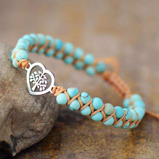 Turquoise Beaded Bracelet - Trendsi - Flyclothing LLC