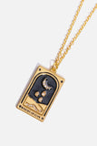 Tarot Card Pendant Stainless Steel Necklace - Trendsi - Flyclothing LLC
