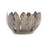 Decorative Drum Art Bowl or Votive, Mango Leaf - Haitian Artisans - Flyclothing LLC