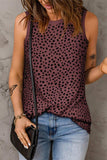 Printed Round Neck Tank - Trendsi - Flyclothing LLC