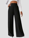 Ribbed High Waist Pants - Trendsi - Flyclothing LLC