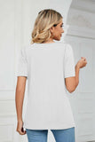 Square Neck Puff Sleeve Tee Shirt - Trendsi - Flyclothing LLC