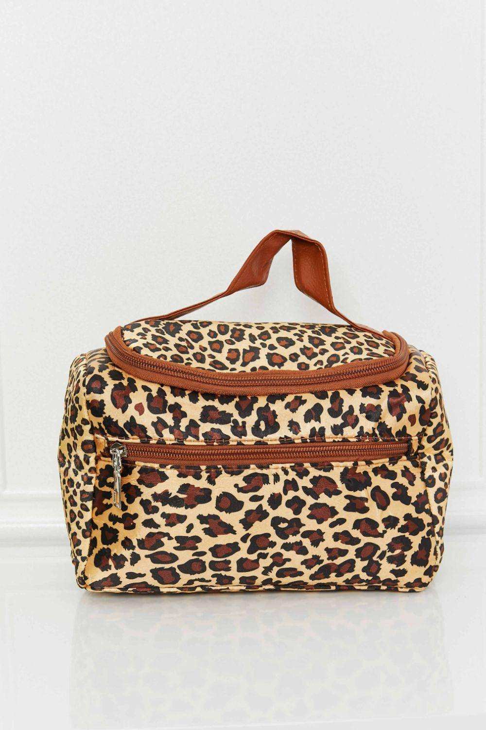 Printed Makeup Bag with Strap - Trendsi - Flyclothing LLC