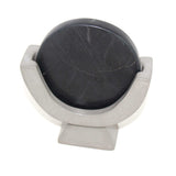 Compass Soapstone Sculpture, Dark Gray Stone - SMOLArt - Flyclothing LLC