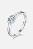 Moissanite 925 Sterling Silver Solitaire Ring - Trendsi - Flyclothing LLC