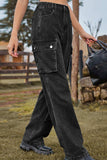 Loose Fit Long Jeans with Pockets - Trendsi - Flyclothing LLC