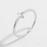 925 Sterling Silver Cross Ring - Trendsi - Flyclothing LLC
