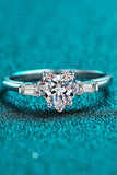 1.2 Carat Moissanite Heart Ring - Trendsi - Flyclothing LLC