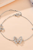 Moissanite Butterfly Shape Bracelet - Trendsi - Flyclothing LLC