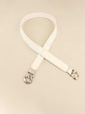 Zinc Alloy Buckle Elastic PU Belt - Trendsi - Flyclothing LLC