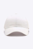 Plain Adjustable Cotton Baseball Cap - Trendsi - Flyclothing LLC