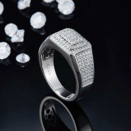 Moissanite 925 Sterling Silver Ring - Trendsi - Flyclothing LLC
