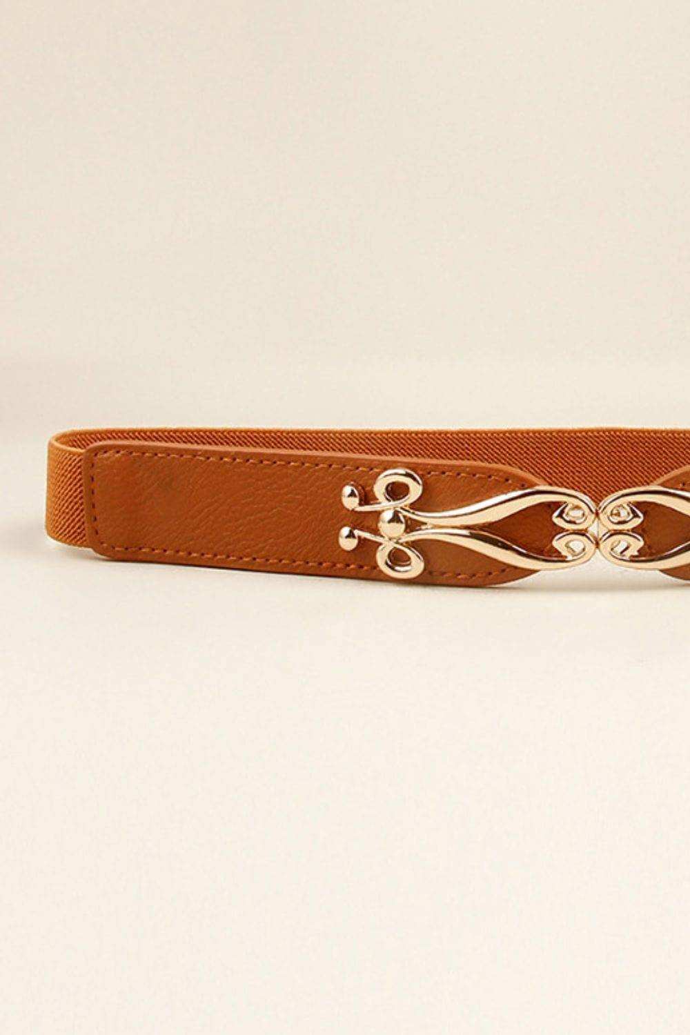 Alloy Buckle Elastic Belt - Trendsi - Flyclothing LLC