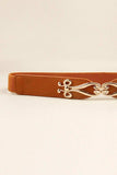 Alloy Buckle Elastic Belt - Trendsi - Flyclothing LLC