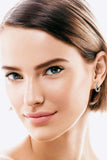 Moissanite Crisscross Hoop Earrings - Trendsi - Flyclothing LLC