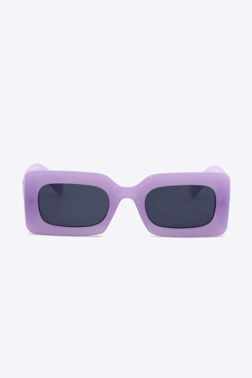 Polycarbonate Frame Rectangle Sunglasses - Trendsi - Flyclothing LLC
