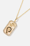 Rhinestone Constellation Pendant Copper Necklace - Trendsi - Flyclothing LLC