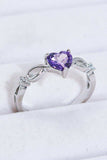 Crystal Heart 925 Sterling Silver Ring - Trendsi - Flyclothing LLC