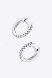Moissanite 925 Sterling Silver Huggie Earrings - Trendsi - Flyclothing LLC