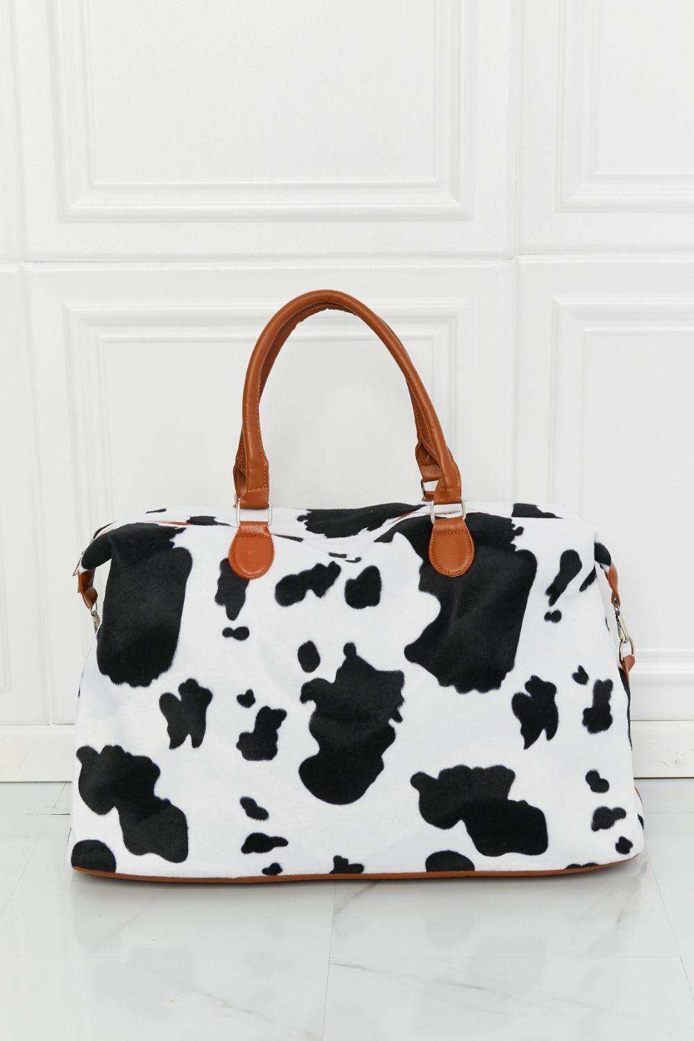 Animal Print Plush Weekender Bag - Trendsi - Flyclothing LLC