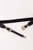 Double Buckle Elastic Belt - Trendsi - Flyclothing LLC