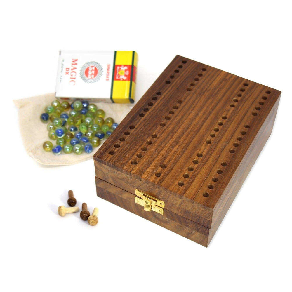Handmade Mancala Cribbage Combo Game - Asha Handicrafts - Flyclothing LLC