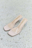 DDK Make Myself Clear Mule Block Heels - Trendsi - Flyclothing LLC