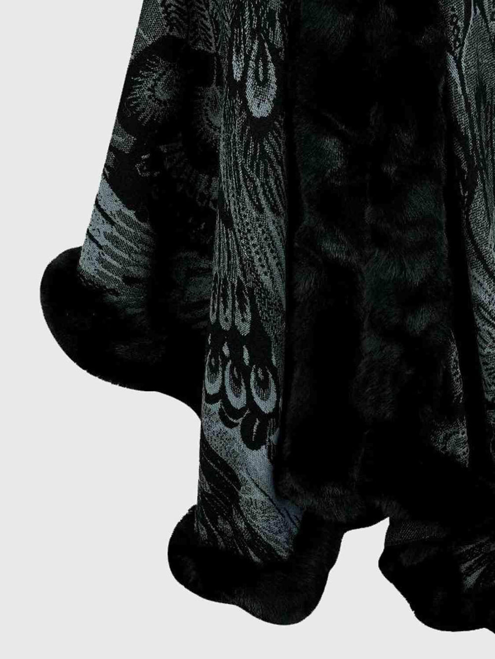 Printed Open Front Poncho - Trendsi - Flyclothing LLC