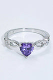 Crystal Heart 925 Sterling Silver Ring - Trendsi - Flyclothing LLC