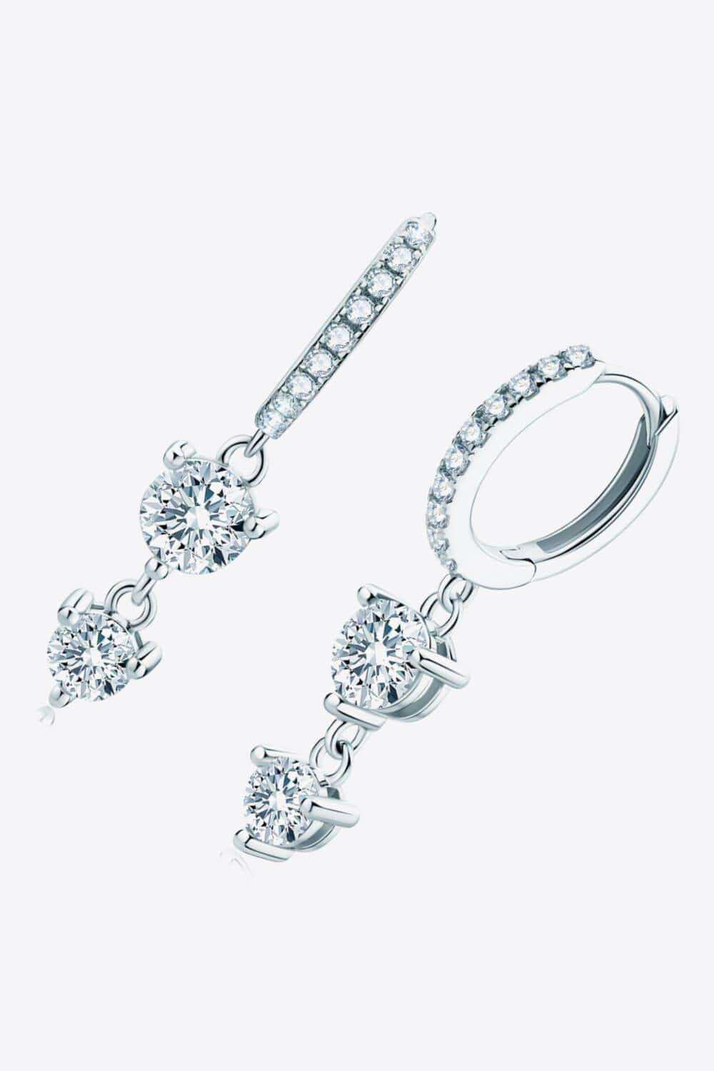 Be The One Moissanite Drop Earrings - Trendsi - Flyclothing LLC