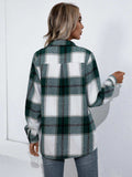 Plaid Button Up Flannel Shirt - Trendsi - Flyclothing LLC