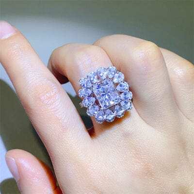 3 Carat Moissanite 925 Sterling Silver Ring - Trendsi - Flyclothing LLC