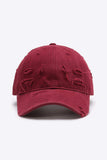 Distressed Adjustable Baseball Cap - Trendsi - Flyclothing LLC
