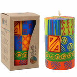 Single Boxed Hand-Painted Pillar Candle - Shahida Design - Nobunto - Nobunto - Flyclothing LLC