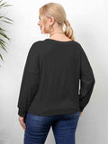 Plus Size Twisted Drop Shoulder T-Shirt - Trendsi - Flyclothing LLC