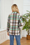 Collared Plaid Shacket - Trendsi - Flyclothing LLC