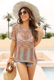 Round Neck Openwork Cover Up - Trendsi - Flyclothing LLC