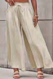 Drawstring Waist Wide Leg Pants - Trendsi - Flyclothing LLC