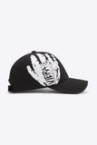 VIBRA Graphic Distressed Adjustable Baseball Cap - Trendsi - Flyclothing LLC