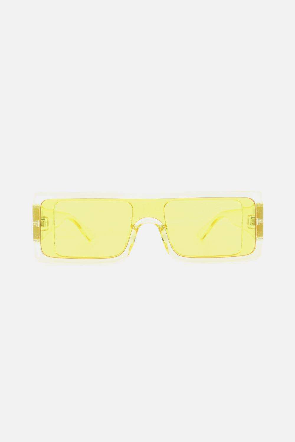 Polycarbonate Frame Rectangle Sunglasses - Trendsi - Flyclothing LLC