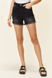 Judy Blue Full Size Tummy Control Fray Hem Shorts - Trendsi - Flyclothing LLC