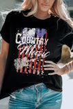 COUNTRY MUSIC Graphic Tee Shirt - Trendsi - Flyclothing LLC
